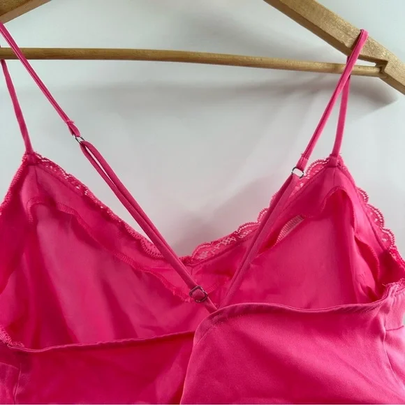 Gilly Hicks Satin Hot Pink Sleep Tank – Size Medium - Picture 4 of 6